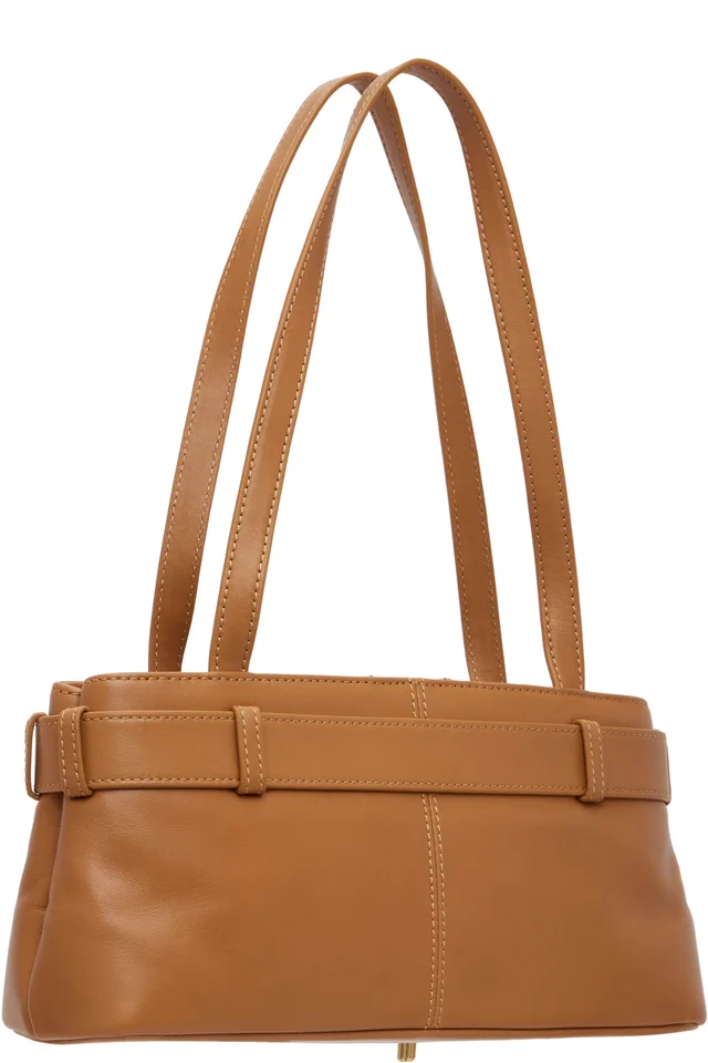 OSOI Tan Shoulder Brocle Mini Bag, photo 3 of 4 from SSENSE