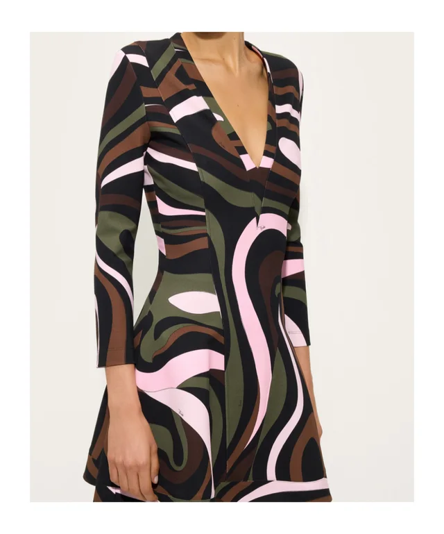 Emilio Pucci PUCCI Long Sleeve Printed Dress, photo 5 of 5 from SENSER