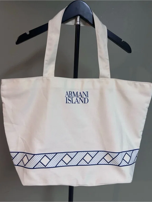 Limited Edition Giorgio Armani Island Fragrances Beach/Summer Tote Bag in blue from Poshmark