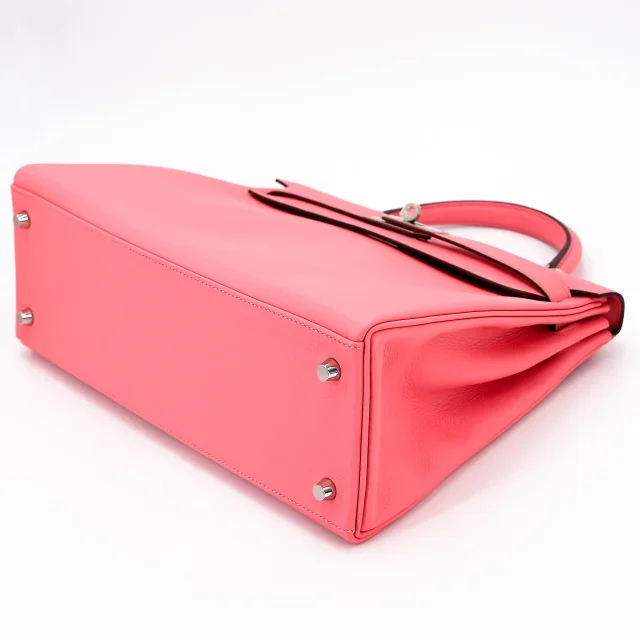 Hermès Kelly 32 Verso Rose d’Ete (K4) Terre Battue (R1) in Pink from Ginza Xiaoma, photo 4 of 4