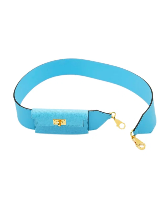 Hermès Kelly Pocket Strap - Blue in Blue Epsom leather from Luxury Promise