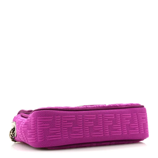 Fendi Technical Fabric FF Midi Chain Baguette Bouganville from FASHIONPHILE, photo 4 of 13