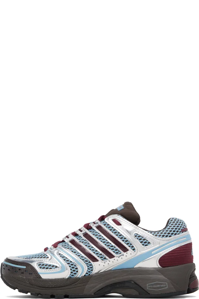 adidas Originals Blue & Burgundy Adistar Control 5 Sneakers, photo 3 of 4 from SSENSE
