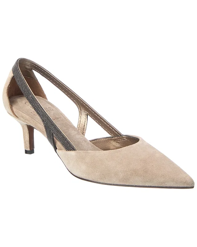 Brunello Cucinelli Suede Pump, image 1 of 1 from Gilt