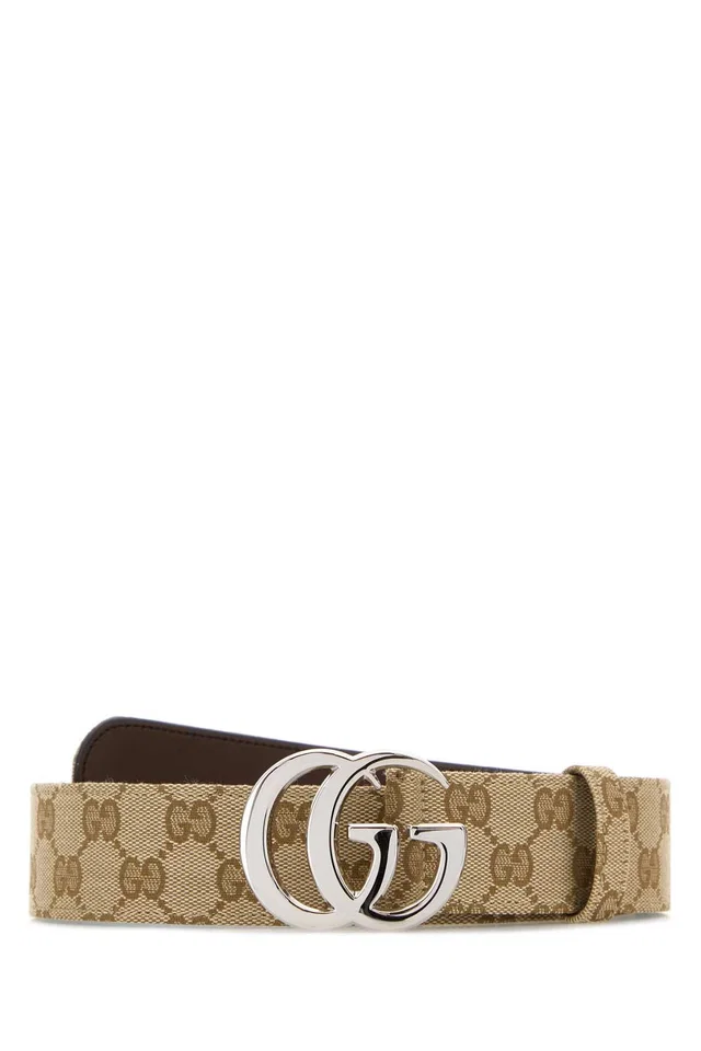 Gucci Gg Fabric Belt — Beige in Beige from HEWI