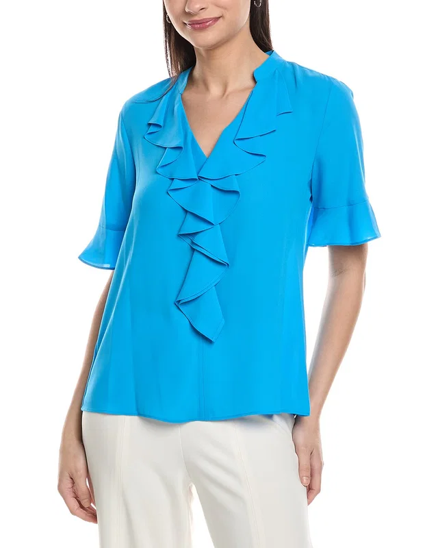 KARL LAGERFELD Ruffle Blouse, image 1 of 1 from Gilt
