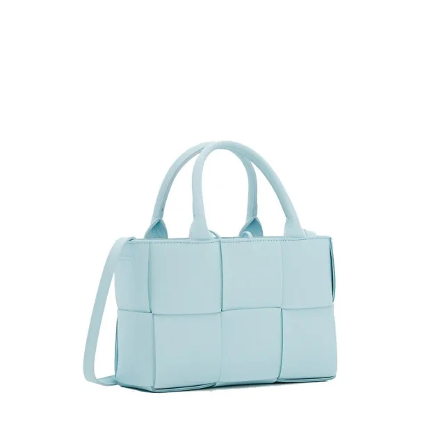 Bottega Veneta Blue Lamb Leather Tote Bag in Blue Lambskin from HEWI, photo 2 of 3