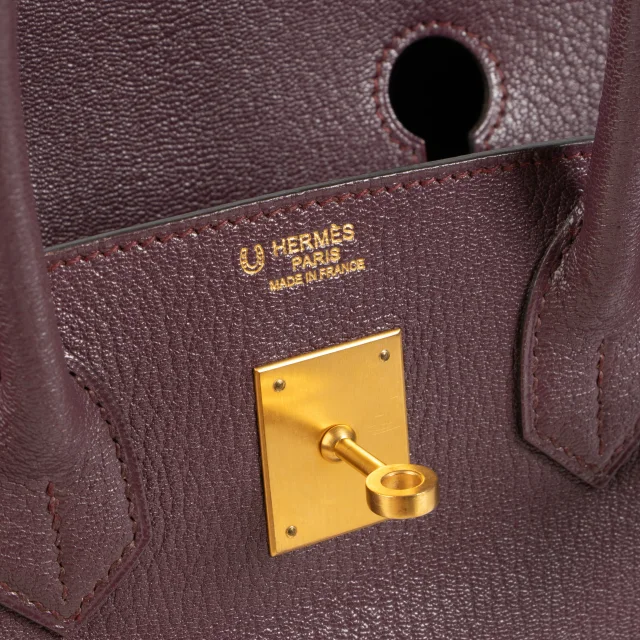 Hermès HSS Birkin 30 Quetsche Chevre Mysore BGHW in Goatskin from Labellov, photo 7 of 13