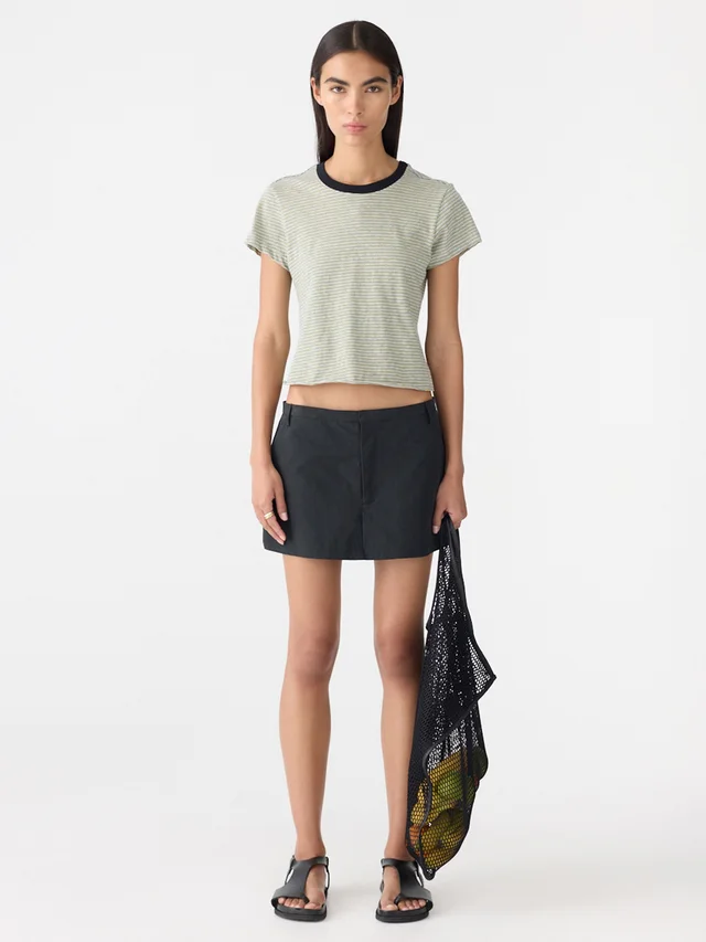 Bassike Crushed Cotton Mini Skort from bassike, photo 1 of 1