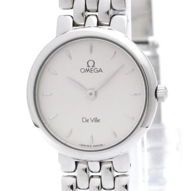 Omega De Ville Prestige Steel Quartz Ladies Watch 7560.31 Polished in Silver from Elady