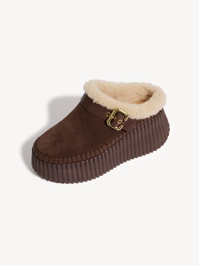 Chloé Nama Wedge Mules, photo 2 of 5 from SENSER