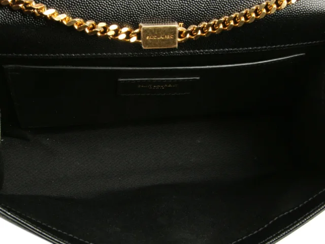 Saint Laurent Medium Black Grain de Poudre Kate in Black Leather from Ann's Fabulous Finds, photo 8 of 9