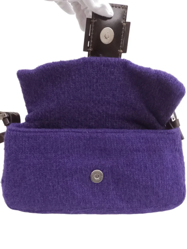 Fendi Knit Mama Bucket Purple from VINTAGE QOO TOKYO, photo 10 of 11