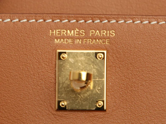 Hermès Gold Swift Kelly Festival Bag Charm in Gold Swift leather from Ann's Fabulous Finds, photo 4 of 6