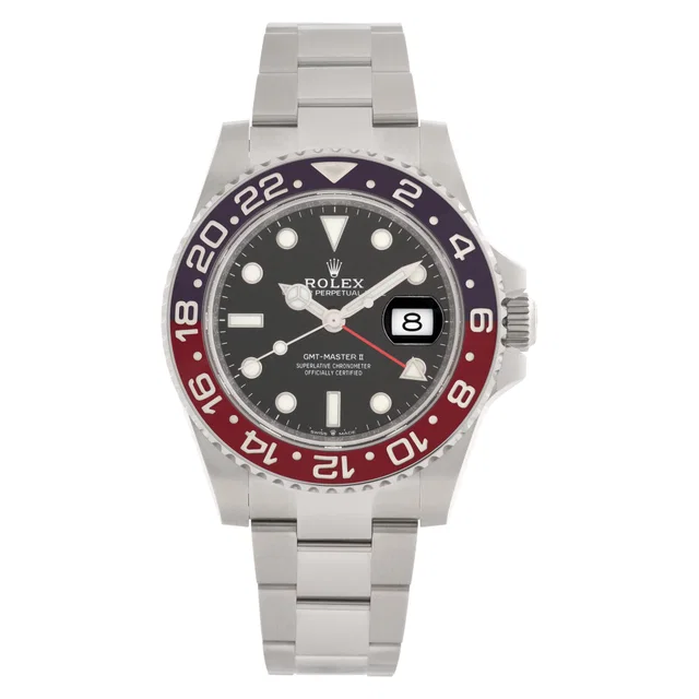 Unused Rolex GMT-Master II "Pepsi" 40mm 126710BLRO in Stainless Steel from Gray And Sons