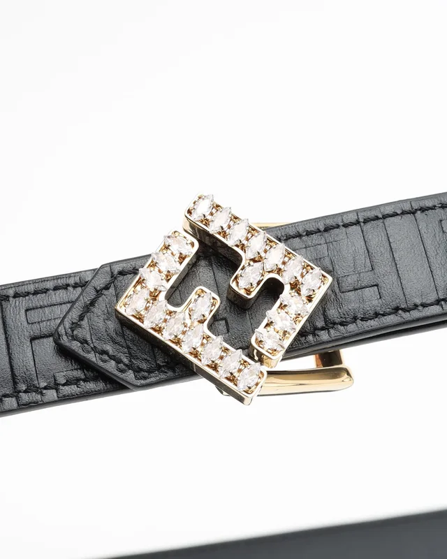 Fendi FF Logo Reversible Belt, Size 80 in Leather from A Retro Tale, photo 3 of 5