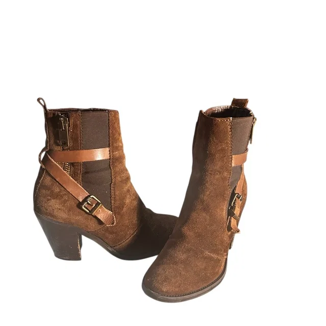 Diesel D-Kinley Ankle Booties Suede Leather Brown Size 8 in brown|red Suede from Poshmark