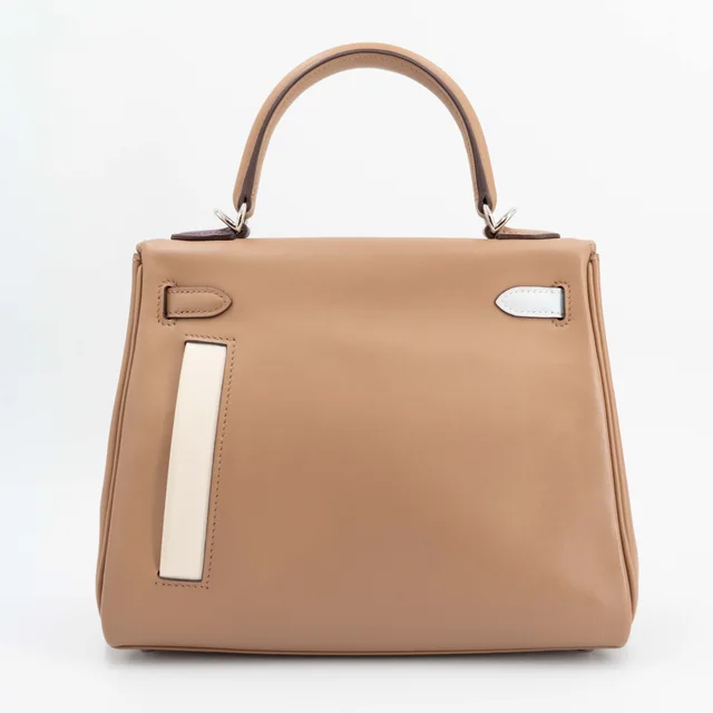 Hermès Kelly 25 Colormatic Chai (0M) Lime (9R) Bleu Brume (T0) Cassis (N5) Nata (I2) in Blue Swift leather from Ginza Xiaoma, photo 2 of 4