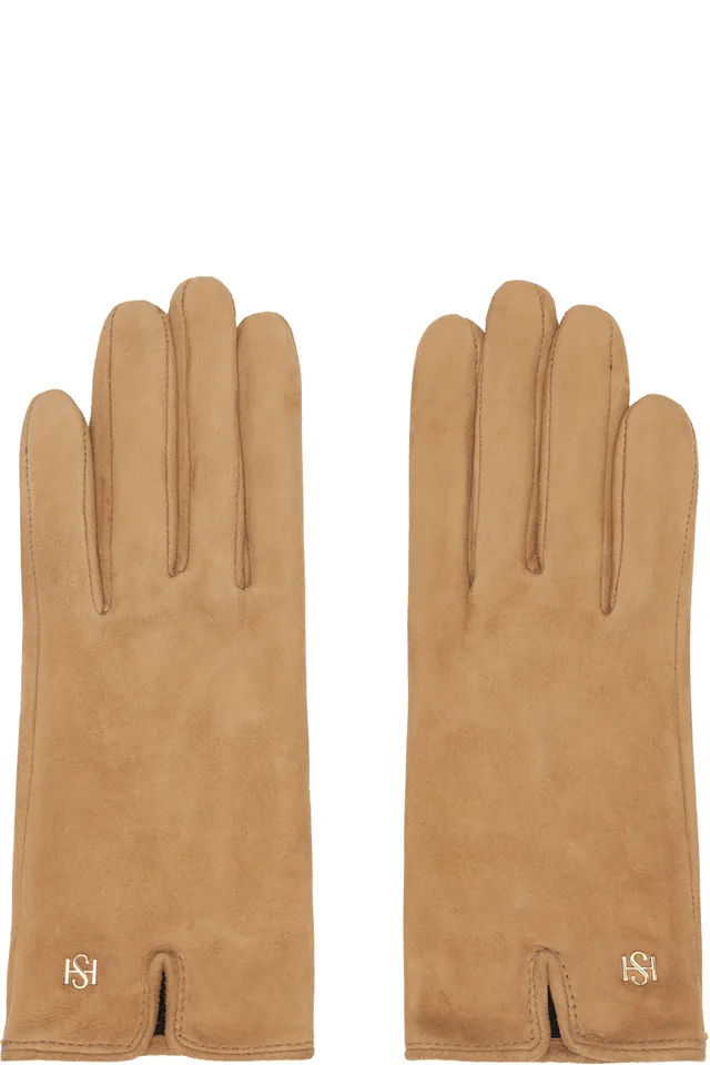 Handsome Stockholm Beige Essentials Suede Gloves from SSENSE, photo 1 of 1