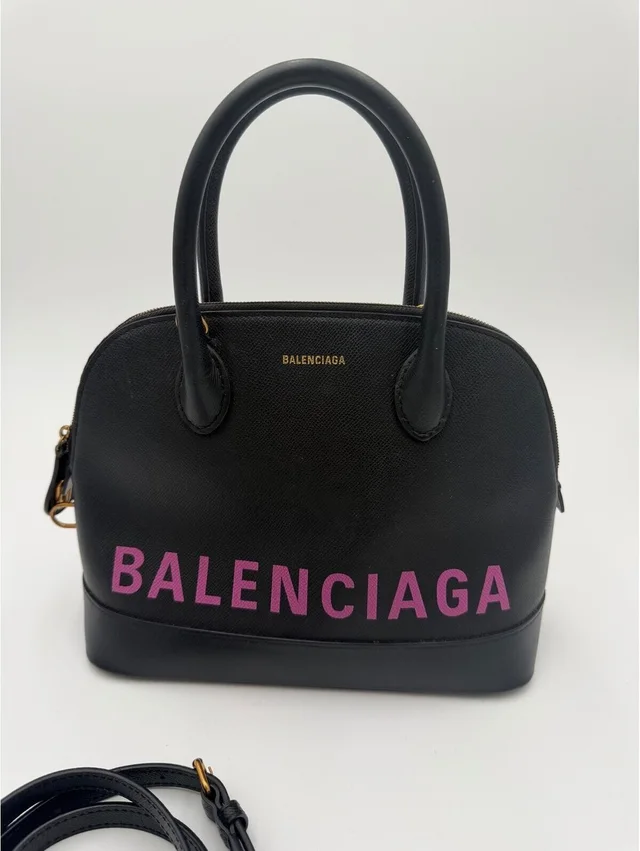 Balenciaga Ville Top Handle Black Pink Bag Womens Size L in pink|black from Poshmark