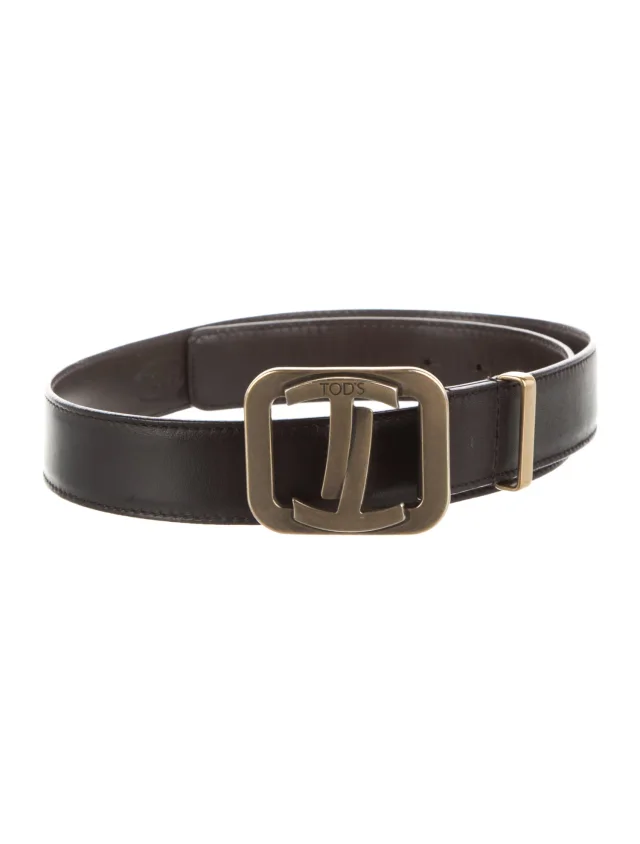 Tod's Leather Waist Belt in brown|red Leather from The RealReal