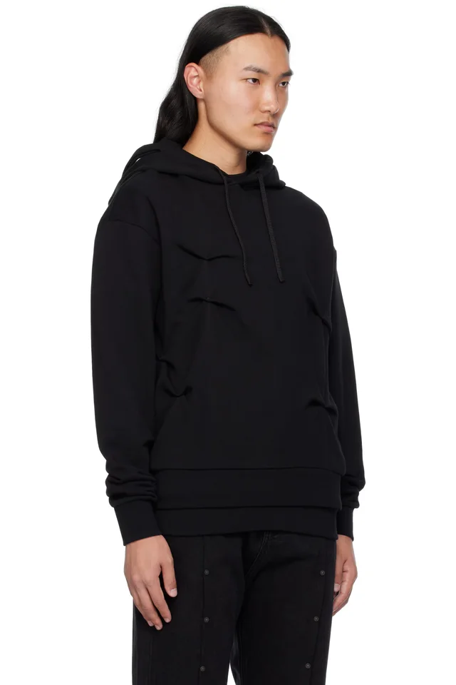 KUSIKOHC Black Multi Rivet Hoodie, photo 2 of 2 from SSENSE