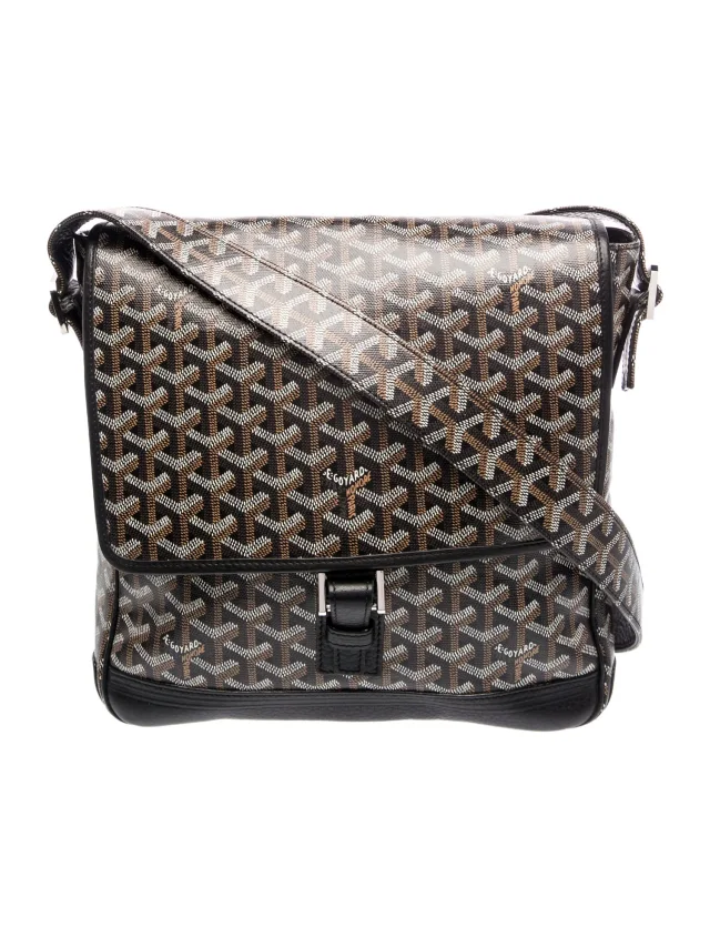 Goyard Goyardine Messenger Bag in red|brown Leather from The RealReal