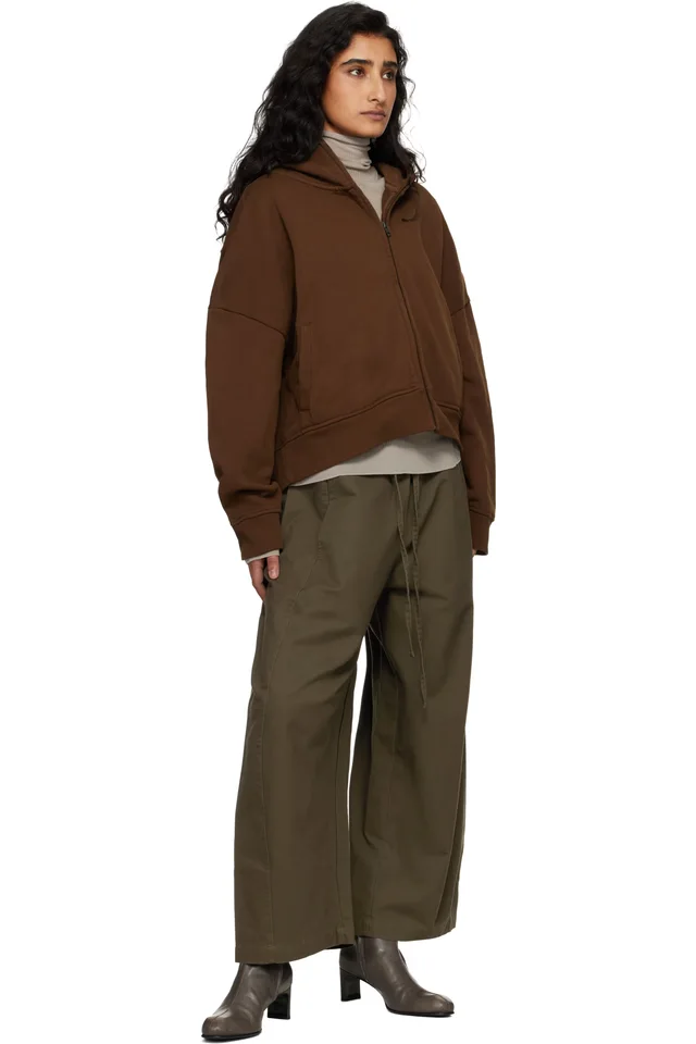 Entire Studios Brown Eternal Zip Hoodie, photo 4 of 4 from SSENSE