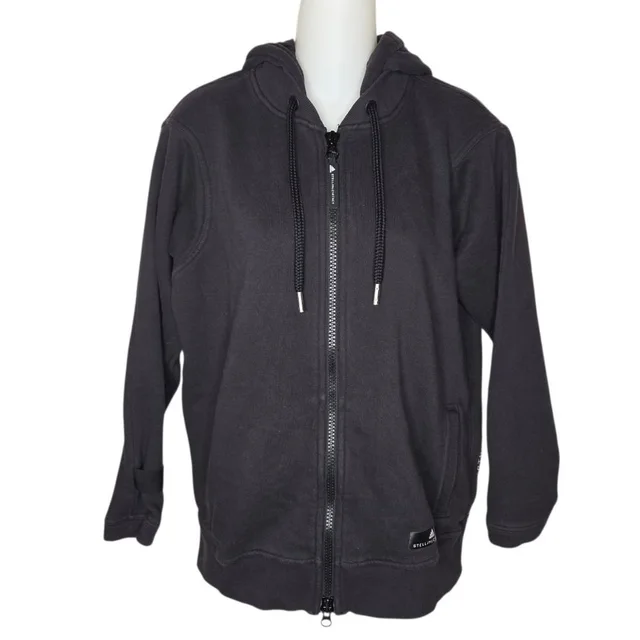 Adidas Stella Mccartney Black Full-Zip Hoodie Sweatshirt Size Xs in black from Poshmark