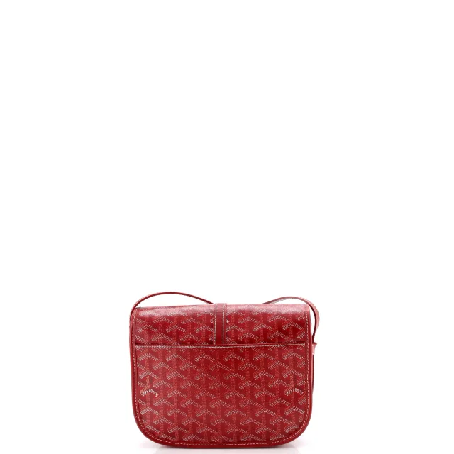 Goyard Belvedere II Messenger Bag Coated Canvas PM in red Coated canvas from Rebag, photo 3 of 7