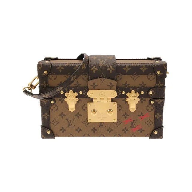 Louis Vuitton Monogram Reverse Petite Malle Shoulder Bag in Coated canvas from The Reluxe