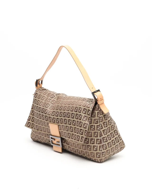 Fendi Zucchino Mamma Baguette Bag in Canvas from A Retro Tale, photo 2 of 12