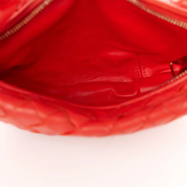 Bottega Veneta Nappa Intrecciato Mini Jodie Red in Red Nappa leather from FASHIONPHILE, photo 5 of 10