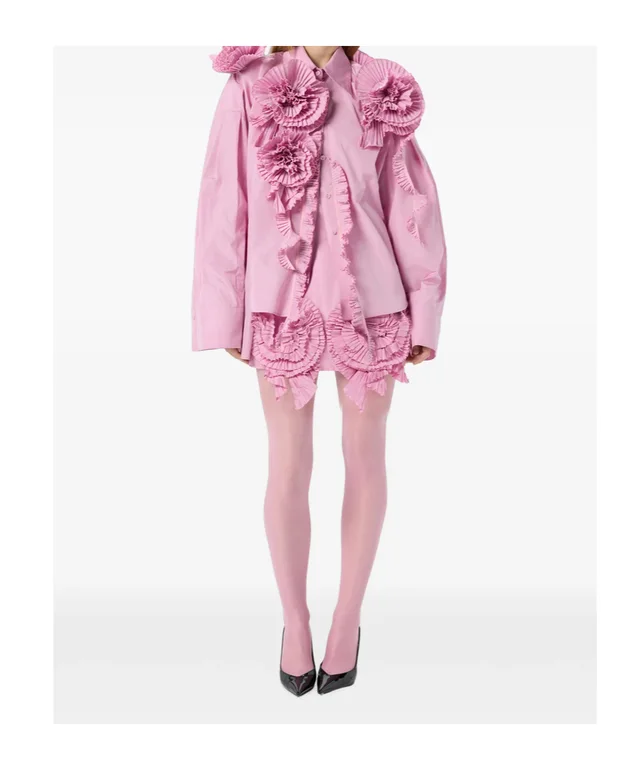 Blumarine rose-embellished shirt, photo 3 of 6 from SENSER
