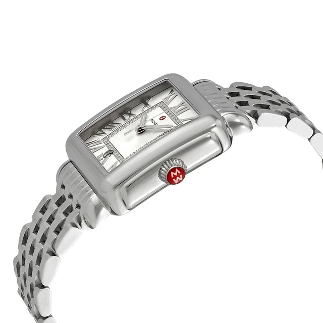 Michele Deco Madison Silver Sunray Diamond Ladies Watch MWW06T000141, photo 2 of 3 from Jomashop