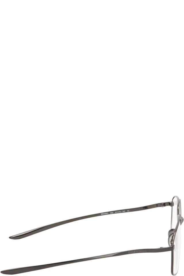 Balenciaga Gray Everyday Optical Frame Glasses, photo 2 of 3 from SSENSE