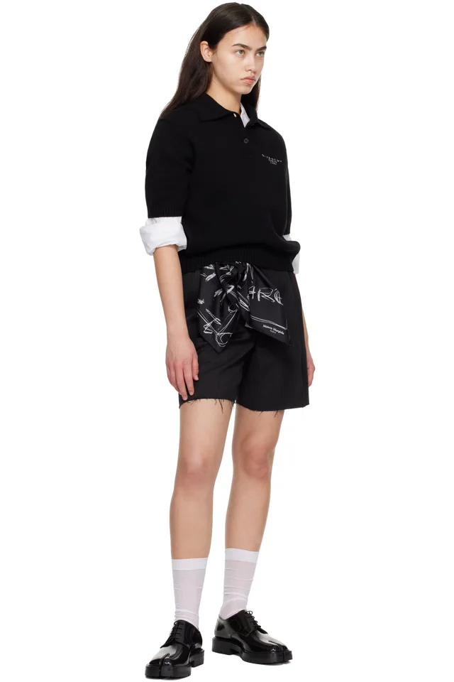 Maison Margiela Black Tabi Lace-Up Derbys, photo 5 of 5 from SSENSE