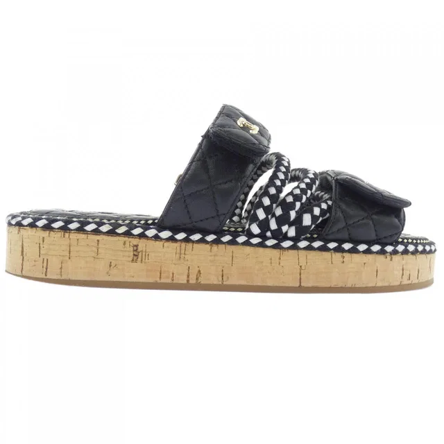 Chanel Sandals Black in Black from The Reluxe