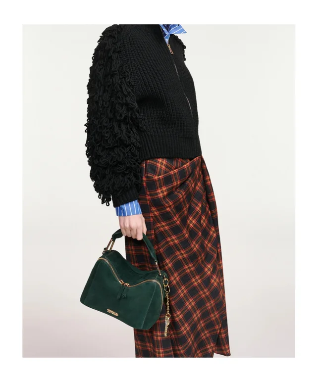 Essentiel Antwerp Black fringe-sleeve wool-blend cardigan, photo 4 of 6 from SENSER