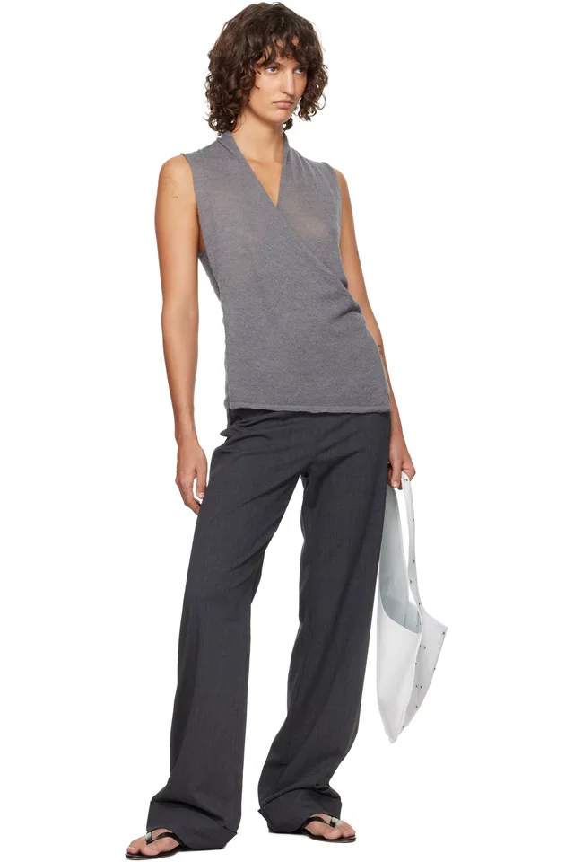 Paloma Wool Gray Sans Tank Top, photo 4 of 4 from SSENSE