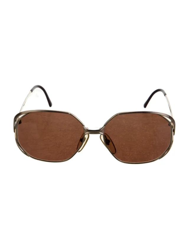 Dior Oversize Tinted Sunglasses in gold from The RealReal