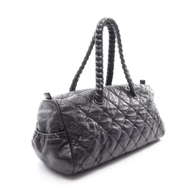 Chanel Boston Bag Quilted Black Leather in Black Leather from The Reluxe, photo 2 of 2