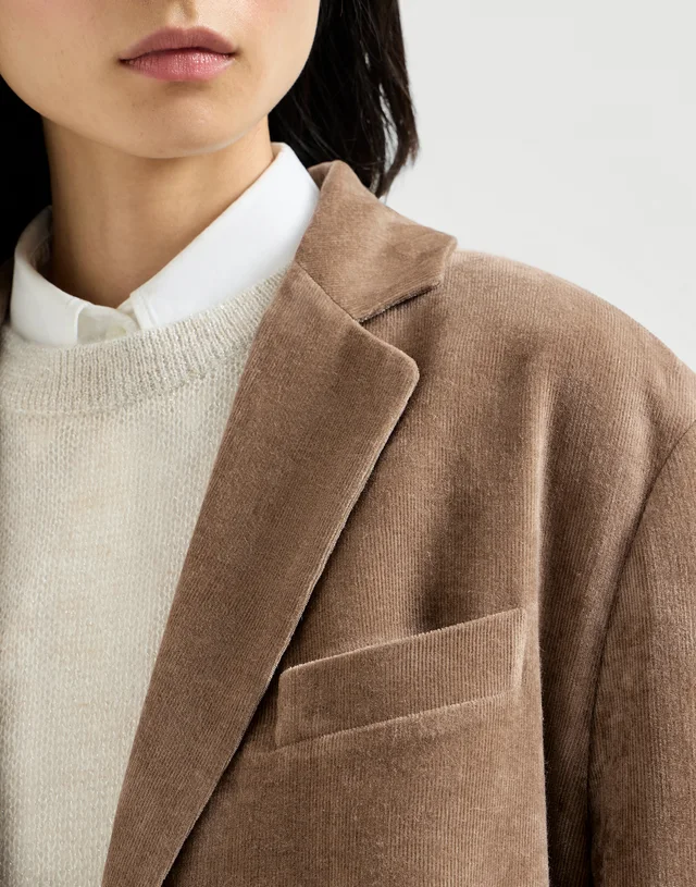 Brunello Cucinelli Fluid corduroy blazer with monili, photo 6 of 6 from SENSER