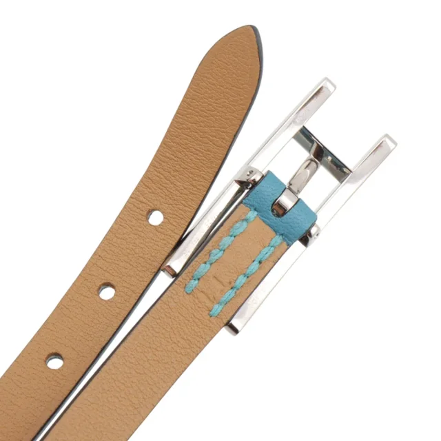 Hermès 2015 Hapi Bracelet New Blue Scene in Blue Leather from VINTAGE QOO TOKYO, photo 8 of 8