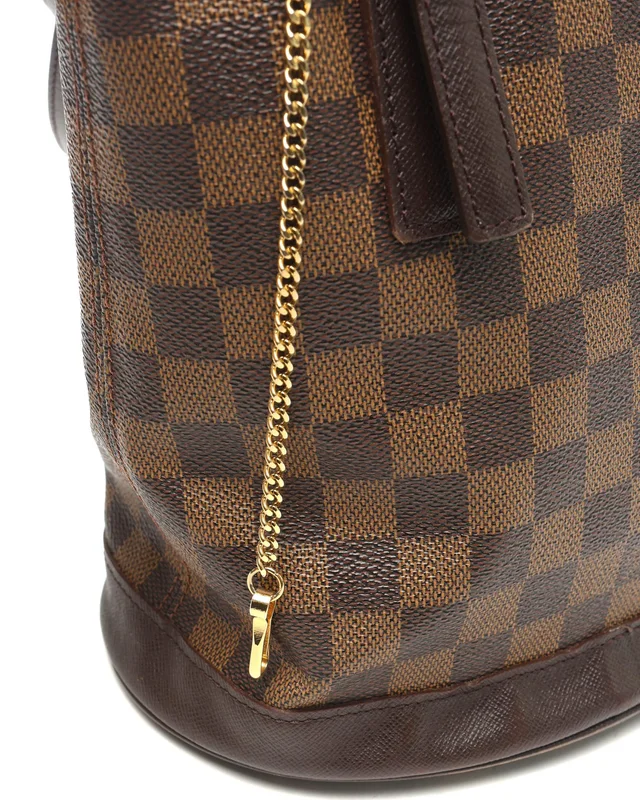 Louis Vuitton Damier Ebene Marais Bucket Bag in Brown Canvas from A Retro Tale, photo 8 of 12