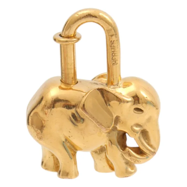 Hermès Elephant Cadena Charm Gold in Gold from VINTAGE QOO TOKYO, photo 2 of 3