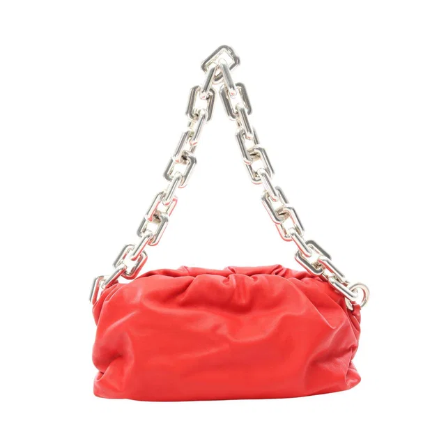 Bottega Veneta The Chain Pouch Leather Shoulder Bag in Leather from LuxUness