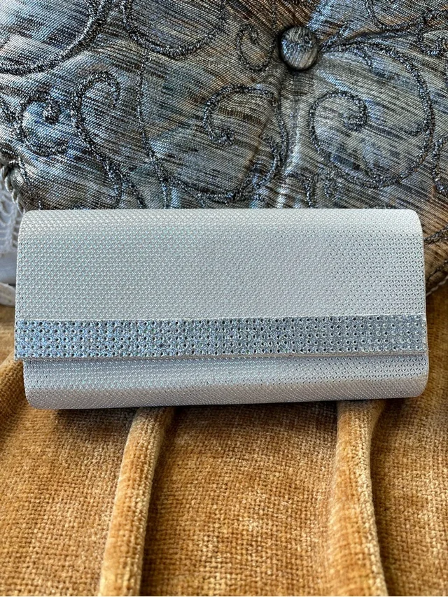 Judith Leiber Mesh Clutch / Sunglasses Case in silver|gray from Poshmark, photo 1 of 1