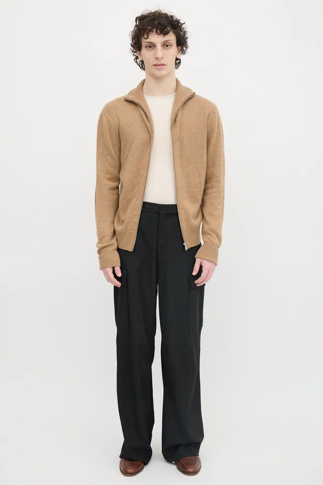 Hermès Cashmere Chain D'Ancre Zip Sweater in Cashmere from VSP Consignment