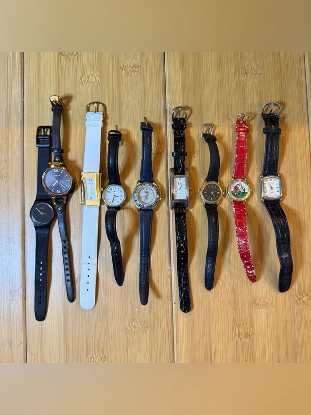 Designer Ladies Watch 9-Piece Lot - Seiko, Swatch, Bulova, Etc - Parts/Repair in black|gold from Poshmark